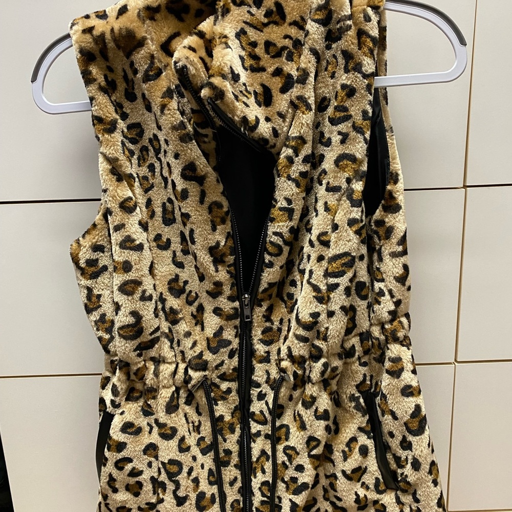 Faux Fur Cheetah Vest